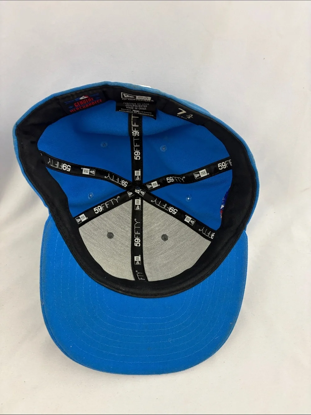 Kansas City Royals New Era Fitted Hat 7 3/4 Gray Light Blue MLB KC AL
